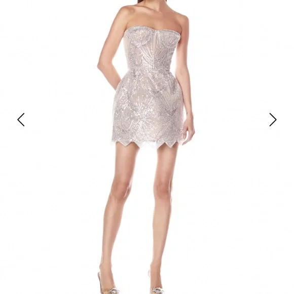 Bronx and Banco Giselle Blanc Mini Dress in White - Picture 2 of 6